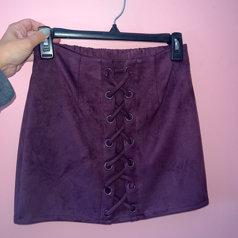 Purple Mini Skirt